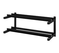 NESTLUNE SPORTNOW Wall-Mounted Dumbbell Rack, 2-Tier in Black | Size: 0-12 m NESTLUNE Black 0-12 m