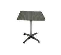 NESTLUNE Square Aluminium Tables Bistro Tables in Grey | Size: 100 cm x 15 cm NESTLUNE Grey 100 cm x 15 cm