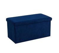 NESTLUNE Storage Blue Corduroy Fabric Large | Size: 100 cm x 15 cm NESTLUNE Blue 100 cm x 15 cm