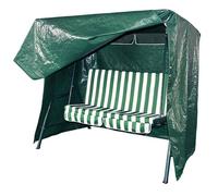 NESTLUNE WATERPROOF POLYTHYLENE 3 SEATER GARDEN FURNITURE SWING HAMMOCK SEAT in Green | Size: 100 cm x 15 cm NESTLUNE Green 100 cm x 15 cm