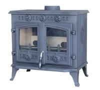 NESTLUNE Wood Burner Stove 10KW Fireplace Multifuel Cast Iron in Grey | Size: 10000mm x 520mm NESTLUNE Grey 10000mm x 520mm