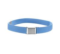 NestNook Kids Belt Adjustable Belts for Boys and Girls Elastic Stretch Belts with Silver Square Buckle (Lightblue)