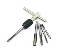 NestNook T-Handle Ratchet Tap Adjustable Threading Wrench Set M3 M4 M5 M6 M8 Metric Metal Hand Taps