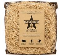 NestNova™ Aspen Excelsior - 12 oz Natural Aspen Wood Fiber | Chicken Nesting Material, Small Pet Bedding, Crafts, Gift Baskets, & Plant Top Dressing | USA-Grown, Biodegradable