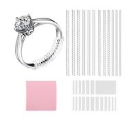 NESTOOK 12 Pack Ring Size Adjuster for Loose Rings, Ring Sizer Uk, Fitter for Rings Too Big, Spiral Coil, Invisible Ring Size Adjuster, Resizer Tightener with Polishing Cloth