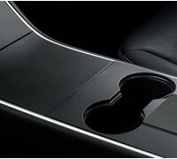 Nestour Center Console Wrap Cover Kit Fit for Tesla Model 3 Model Y 2016-2020, Non-Trace Remove Center Console Protector Accessories, Premium ABS Material. (Matte Black)