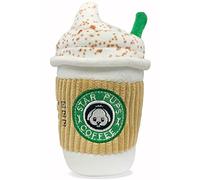 Parody Star Pups Coffee Dog Toy Pup'kin Spice Latte - Fall Funny Parody Plush Squeaky Holiday Toys for Medium, Small and Large - Cute Gifts for Dog Birthday - Cool Stuffed For All Breed Sizes