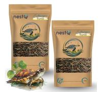 NestQ Food Water Turtles Nutritive Feed for Aquatic Reptiles Strengthens Shell and Growth Floating Sticks 2 x 200g