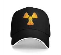NESYUFF Baseball Cap Snapback Sun Hat Baseball Cap with Radioactive Nuclear Symbol for Men and Women hat with Protective Visor Snapback Symbol for Men Women Multicoloured