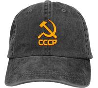 NESYUFF Baseball Cap Snapback Sun Hat Soviet Union Baseball Caps Peaked Cap Russian USSR CCCP Sun Shade Hats for Men for Men Women Multicoloured