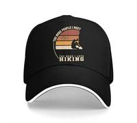 NESYUFF Baseball Cap Snapback Sun Hat The More People I Met The More I Love Hiking Baseball Cap Hats for Men and Women Snapback Protective Visor Hiking Caps for Men Women Multicoloured