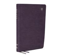 NET Bible, Large Print Thinline with Cross References, Purple Leathersoft, Comfort Print (Thumb Indexed)