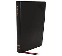 NET Bible, Thinline, Leathersoft, Black, Thumb Indexed, Comfort Print: Holy Bible