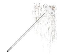 Net Brush: Double-Sided Cleaning Tool, Extendable Handle and Squeegee | Reusable Microfiber Head, Lightweight and Portable Cleaning Rod for Dust Removal