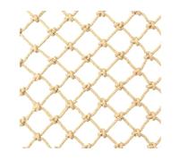 Net Climbing Rope Safety Net Cargo Network Hemp, Outdoor Children Climbing, Balcony Stair Fence Protective Decoration Ceiling Hanging Bridge Safety(6X6cm,3X7m (9.84X22.96ft))