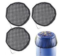 Net Cover for Rain Butt - Reusable Drawstring Water Catcher Net | Dustproof Running Screen Protector | Outdoor Yard Lawn Garden Porch Cover for Bucket Rainwater Storage