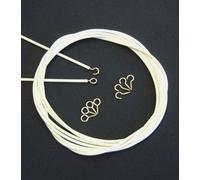 Net Curtain Wire. 10 Metre Length. Includes 12 Eyes 12 Hooks.