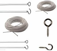 Net Curtain Wire - Free Hooks & Eyes- 2 metres