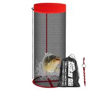 Net Floating Fishing Tools - Drawstring Fishing Net Cage | Fishing Caught Basket | Portable Fish Keeper | Net Bait Fish Basket, Floating Fishing Basket with Storage Bag for Live Caught Fish