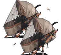 Net for Pushchairs - Set of 2 Playpen Covers | Travel-Friendly Breathable Lightweight Portable Sun Protection for Walks Baby Travel Car Trips Safety On The Go Backpacking Hiking