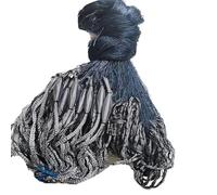 Net Gillnet Fishing Net Fish Mesh Trap 3 Layers Netting Tackle Outdoor Tools 1.5x30m(60x60mm)