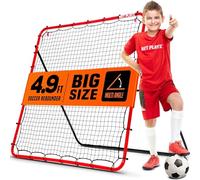 NET PLAYZ Football Rebounder - Rebound Net | Bounce Wall | Skill Training Aid and Equipment for Kids, Teens and All Ages - Kick-Back/Portable (150 x 150 cm)