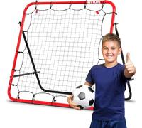 NET PLAYZ Rebounder for Football - Rebound Net Bounce Wall Aids and Equipment Skill Training Children, Teenagers of All Ages - Kick-Back/Portable (100 x 100 cm), (NOS03940)