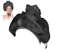 Net Plopping Cap for Curly Hair, Net Plopping Cap, Adjustable Mesh Plopping Cap, Hair Wrap for Drying Curly Hair for Women and Girls