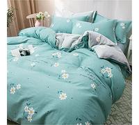Net red All Cotton Four Piece Set of Pure Cotton Sheet Quilt Cover Fitted Sheet Single Bed Three Piece Set of Bedding 1. 8 m Bed-5 (Color : 4) (5)