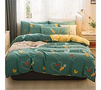 Net red All Four Pure Cotton Quilt Cover Fitted Sheet Single Three Piece Set of Bedding m Bed-5 (Color (1)