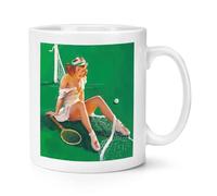 Net Results Pin Up Girl 10oz Mug Cup by Gil Elvgren Reproduction Print