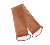 Net Sponge 1pc Net Sponge Long Bathing Shower Exfoliating Body Scrubbing Wash Washcloth Bathroom Supplies(Coffee)