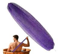 Net Sponge: , African Netting Cloth, Body Shower Scrubber, Net Bath Sponges, Back Scrubber With Drawstring Body Cap For Sensitive Skin For Travel