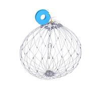 Net Steel Colour - Soft Folding Trap, Automatic Basket, Compact Self-ooping Design with Durable Mesh to Support Efficient Catch During River, Traps