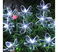 Net String Lights Flower String 3M/10FT 20LEDs Battery Operated Hanging Morning Glory Decorative Fairy Light for Home Bedroom Garden(Cool White,3m 20led)