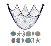 Net Wall Decor Coastal Rope Accent Approx 120 Cm, B M | Handwoven Rope Display for Dorm Styling Areas, Homes, Living Rooms, Apartments, Coastal Rooms, Party Spaces