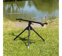 Net World Sports ATLAS Carp Fishing Rod Pods - Fishing Rod Pod | Carp Fishing Accessories | Rod Rest | Carp Fishing Set Up | Stainless Steel & Black Aluminium Rod Pod Styles (Stainless Steel Rod Pod)