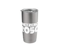 Net Zero 2050 Carbon Neutral Emissions Climate Change Goal Stainless Steel Insulated Tumbler
