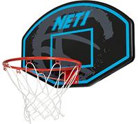 NET1 | Premium Basketball Backboard & Net System For Kids | Ultra Durable 15" Solid Steel Hoop | Wall-mounted or Portable Height Adjustable | Padded Pole
