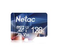 Netac 128GB MicroSDXC Memory Card, Micro SD Card R/W up to 100/50MB/s, TF Card 4K Full HD Video Recording, UHS-I, C10, U3, A1, V30, for Camera, Smartphone, Security System, Drone, Dash Cam