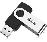 Netac 128GB USB 3.2 Flash Drive 128GB High Speed Swivel Design Memory Stick Up to 90MB/s Pen Drive Thumb Drive for Data Storage