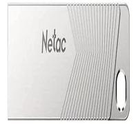 Netac 128GB USB 3.2 Memory Pen, UM1, Zinc Alloy Casing, Key Ring, Pearl Nickel Colour
