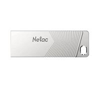 Netac 64GB USB 3.2 Memory Pen, UM1, Zinc Alloy Casing, Key Ring, Pearl Nickel Colour