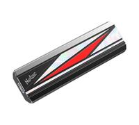 Netac PSSD 256GB External Solid State Drive 256GB USB3.2 Gen 2 Read Speed of Up to 2000MB/s with 2 Cables(C to C and C to A) Portable SSD for Computer Phone PC Gamer Vlogger Business