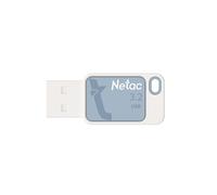 Netac 64GB USB 3.2 Memory Pen, UA31, Software Encryption, Key Ring, Sky Blue