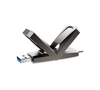 Netac US5 256GB Solid USB State Drive Portable External USB Solid State Drive Type-c and USB 3.2 Dual Interface for Smartphone and Computer Notebook