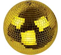 Netagon 300mm (12"") Lightweight Ceiling Hanging Mirror Ball Ideal for Disco Halloween Christmas Birthday Party Decor (Gold)