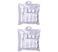 Netagon 9 Piece Travel Bottle Set Leak Proof Clear Toiletries Containers with Clear Airport Bag Case, Perfect for Travel Holidays Swimming Camping Trips (2 Packs -18 Pce)