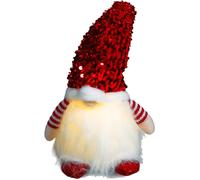 Netagon Battery Operated Light Up Glitter Gonk- Red in White Netagon White