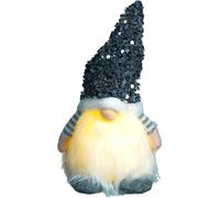 Netagon Battery Operated Light Up Glitter Gonk- Silver in White Netagon White